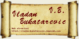 Vladan Bukatarević vizit kartica